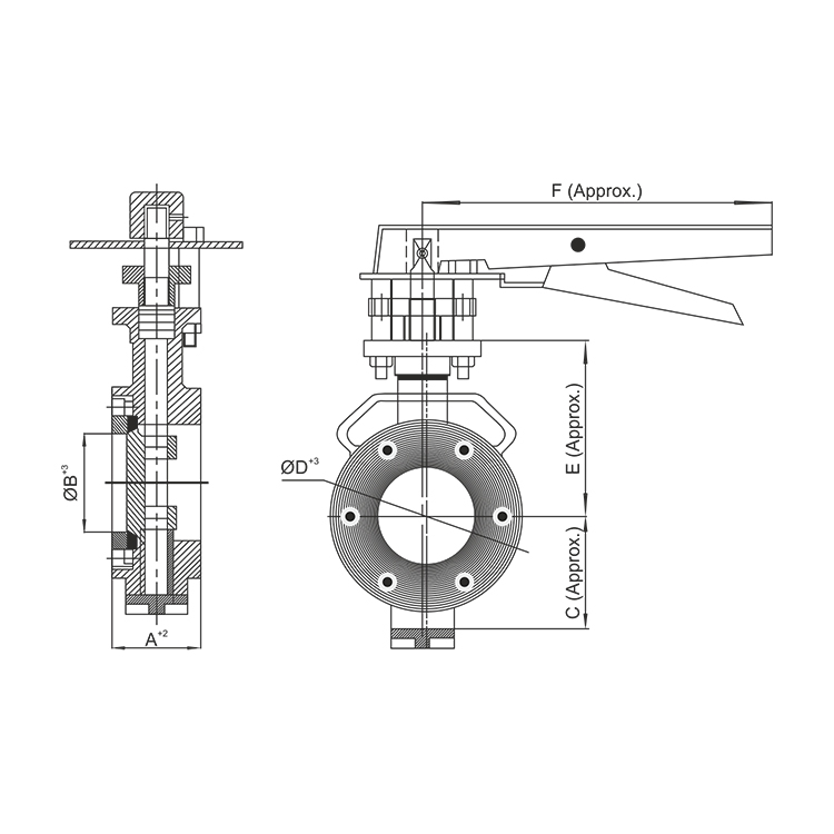 Spherical Disc Butterfly Valve
